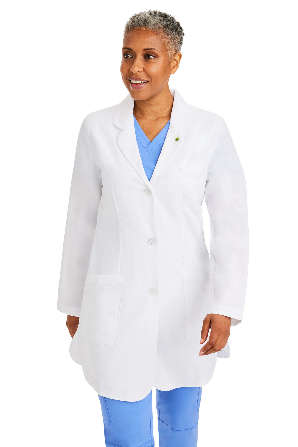 Logan Lab Coat fabric detail – Men | Healing Hands