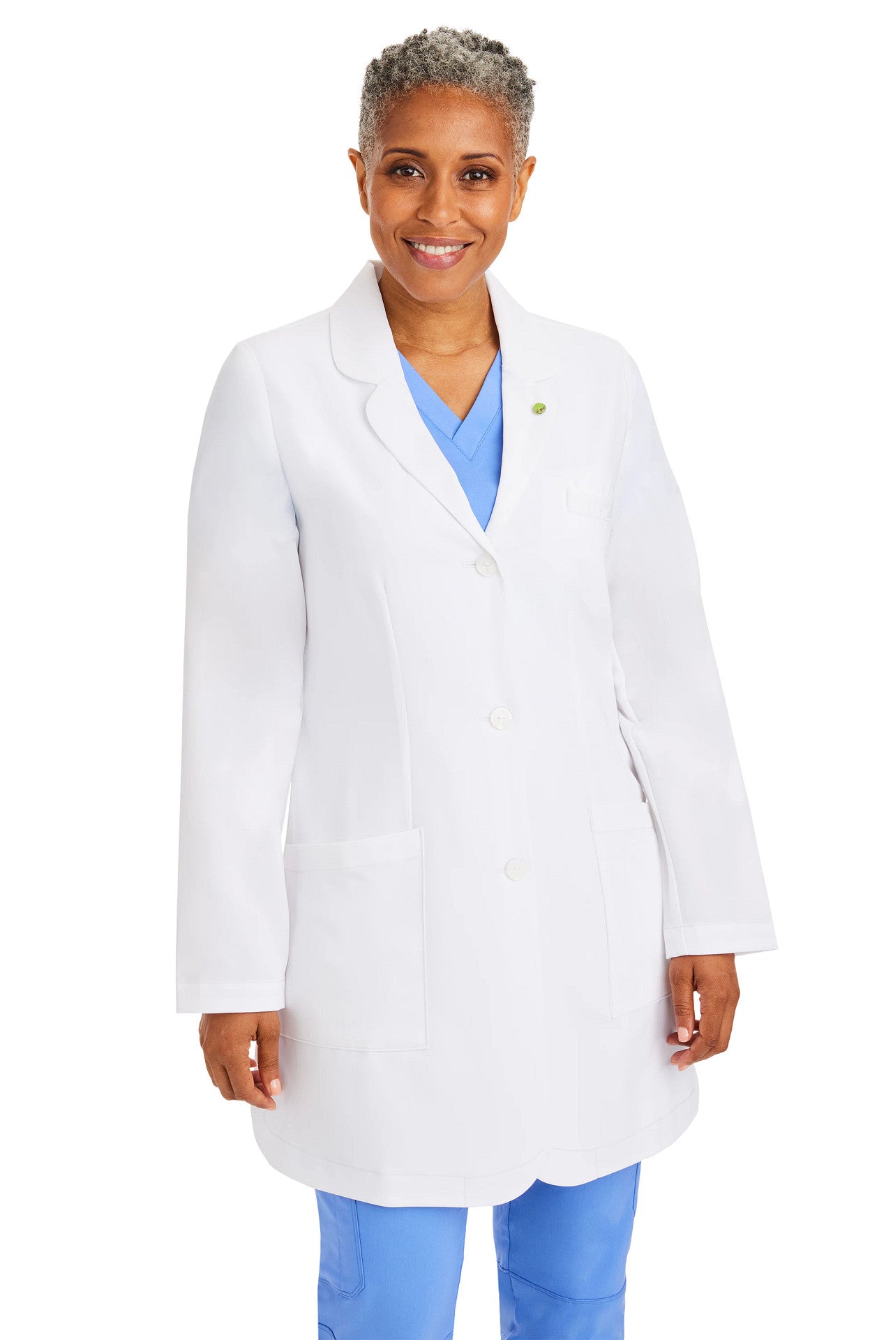Fiona Lab Coat collar detail – Women | Healing Hands