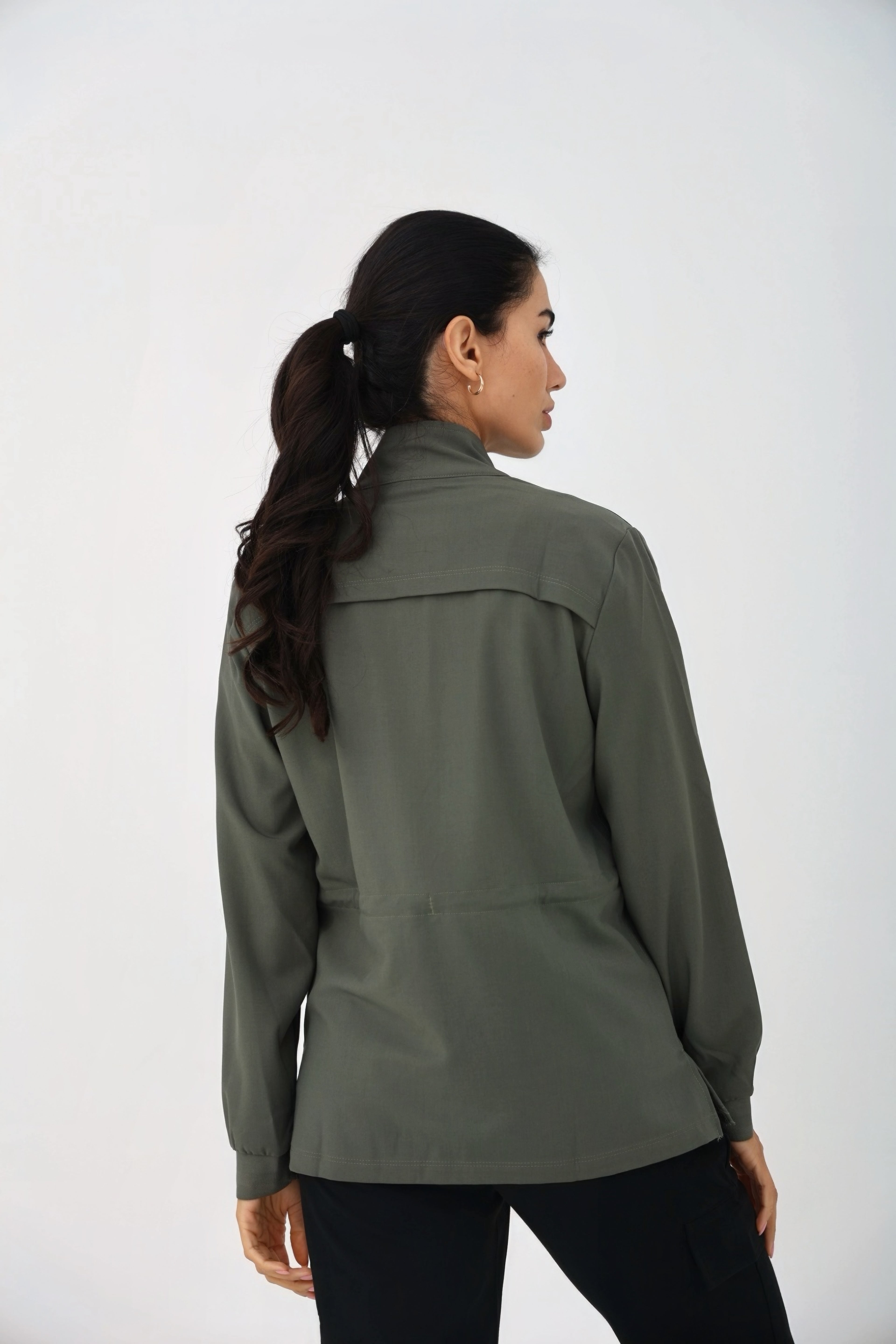 Brook Zip Jacket in Olive – Women | Healing Hands