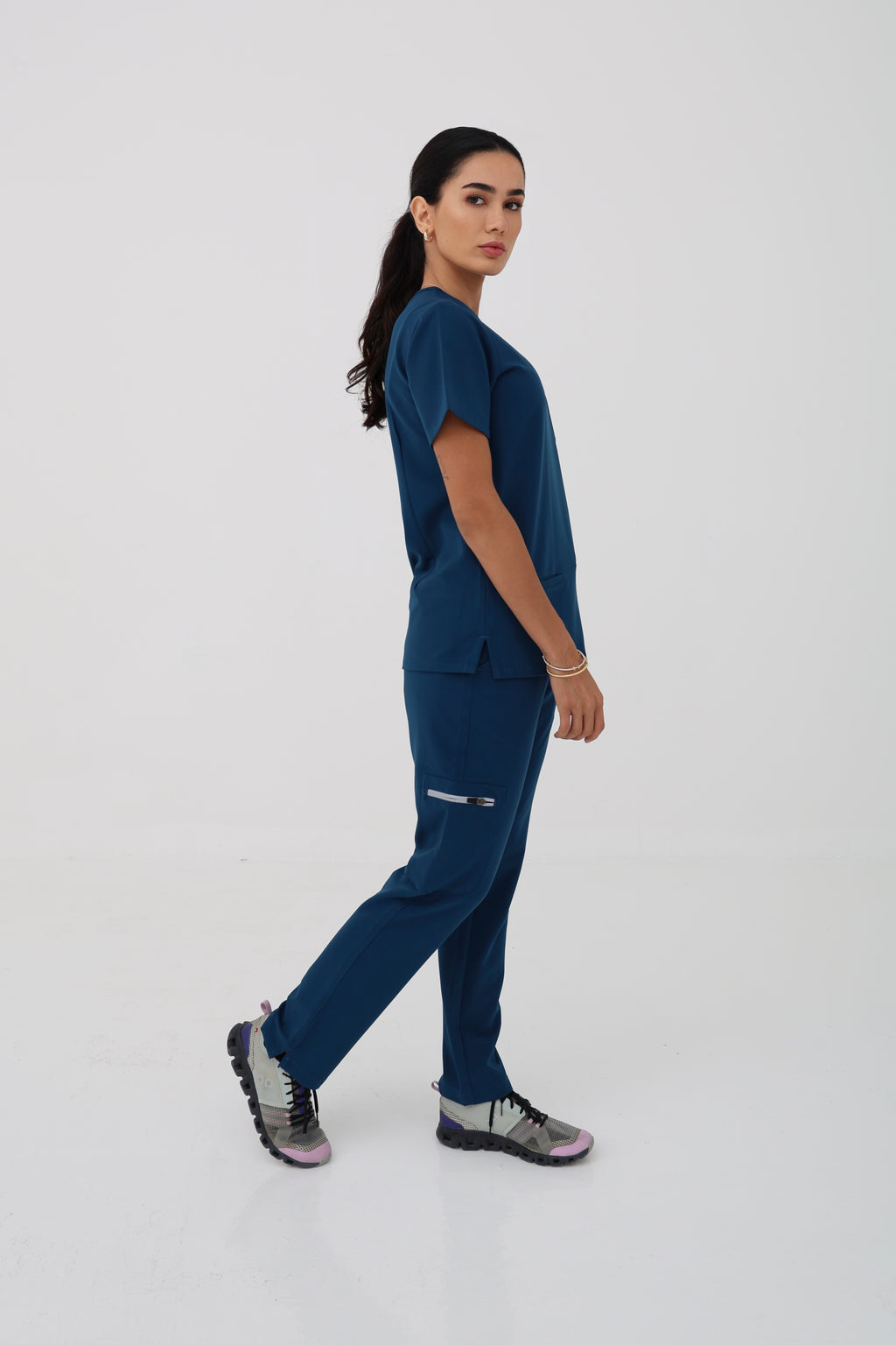 Forli Scrub Bottom in Caribbean Blue – Women | Coolmedz