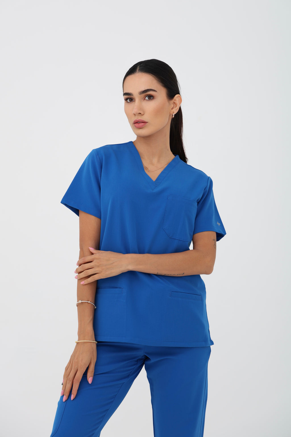 Verona Scrub Top in Ocean Blue – Women | Coolmedz