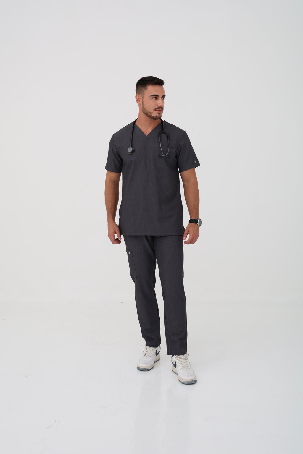 Terramo Scrub Bottom in Charcoal  – Men | Coolmedz