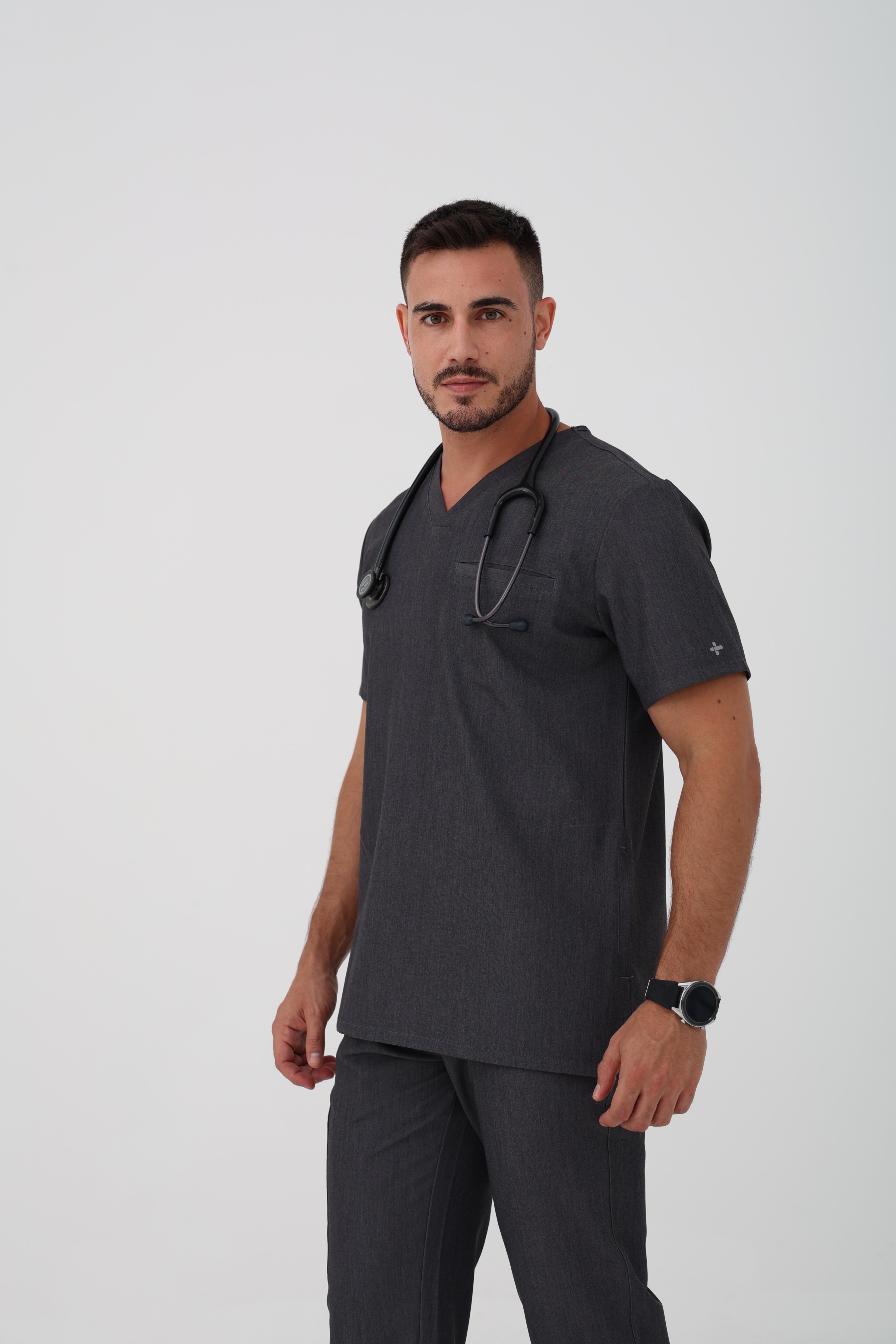 Coolmedz Scrub top in Charcoal  – Men | Coolmedz