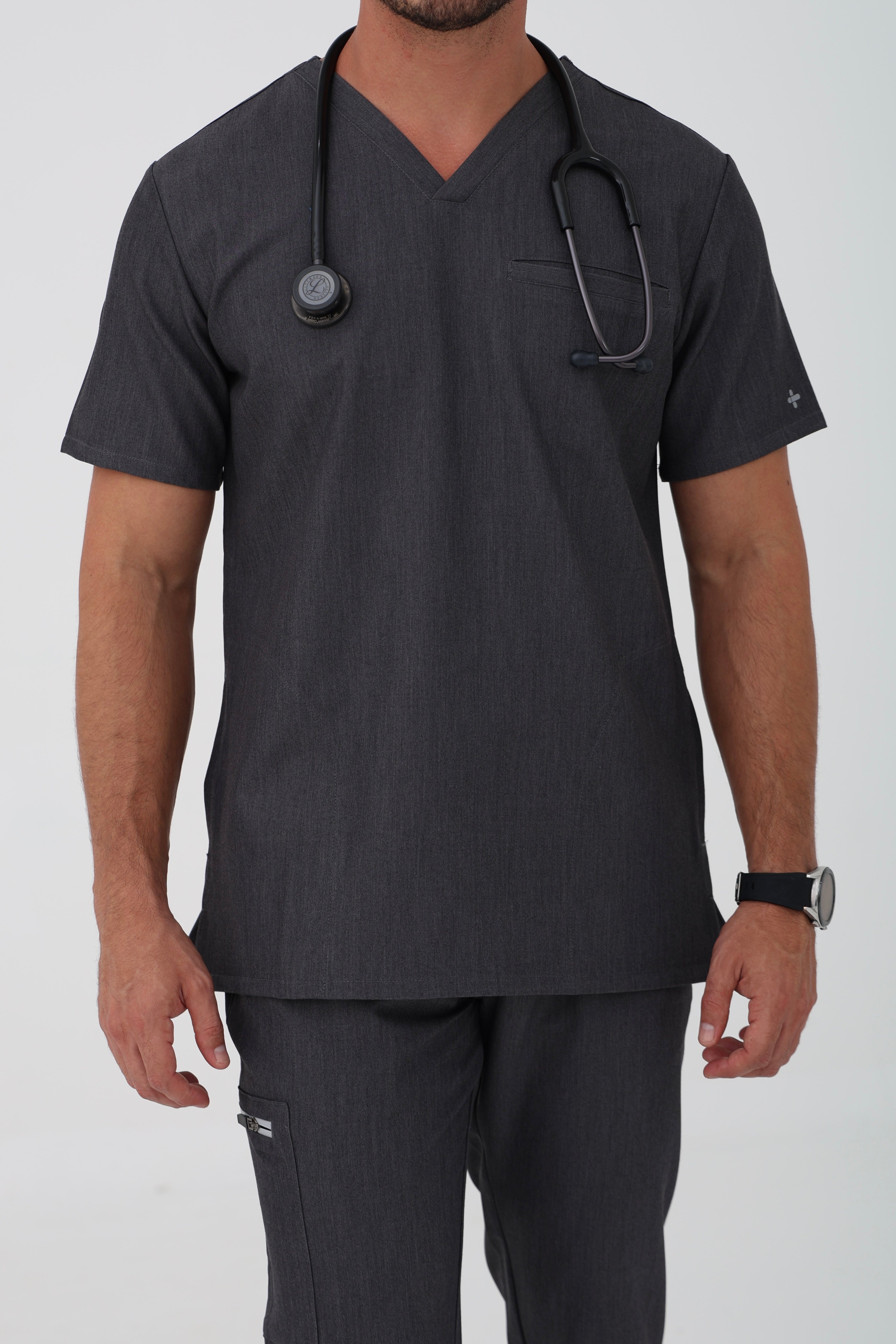 Coolmedz Scrub top in Charcoal  – Men | Coolmedz