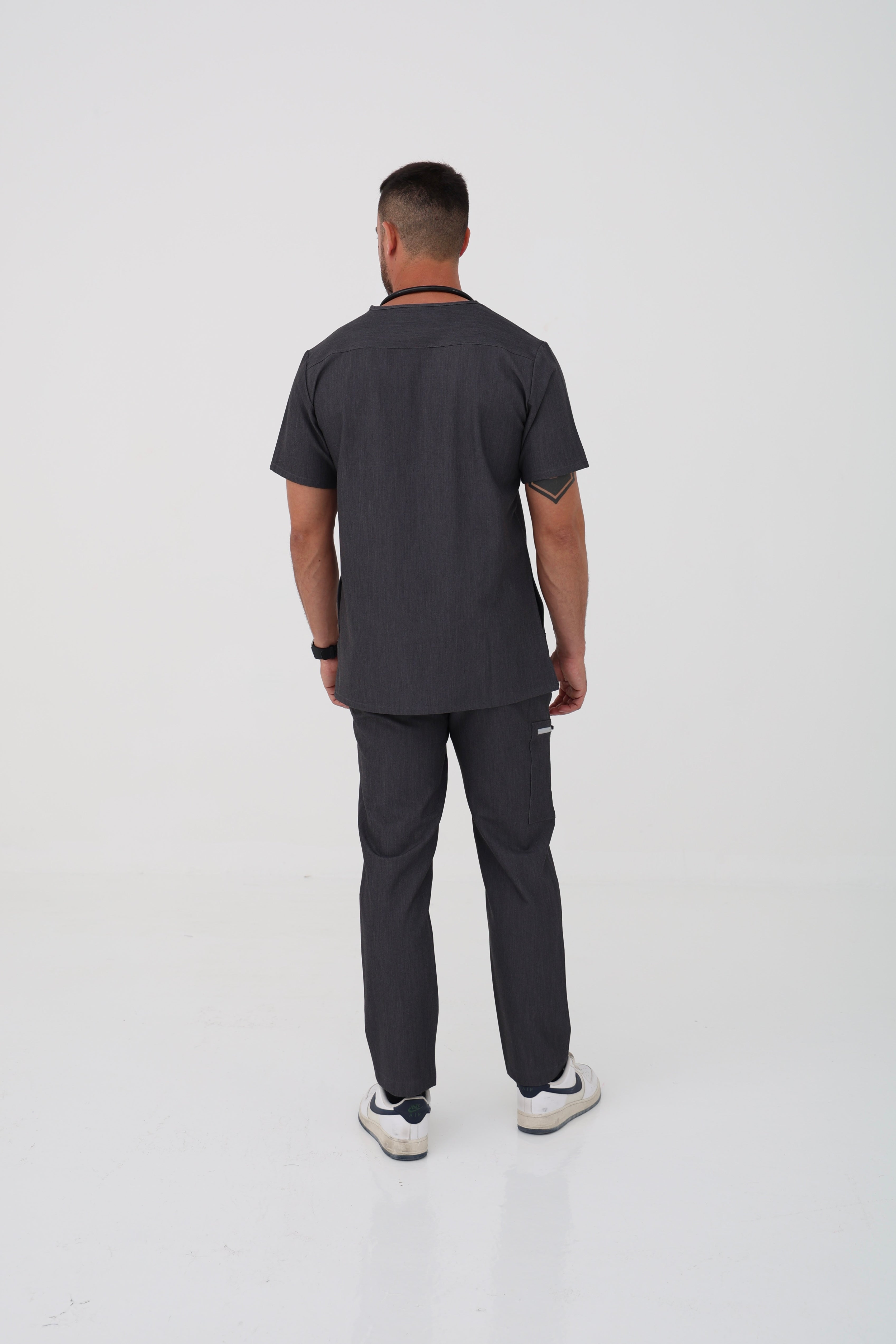 Coolmedz Scrub top in Charcoal  – Men | Coolmedz