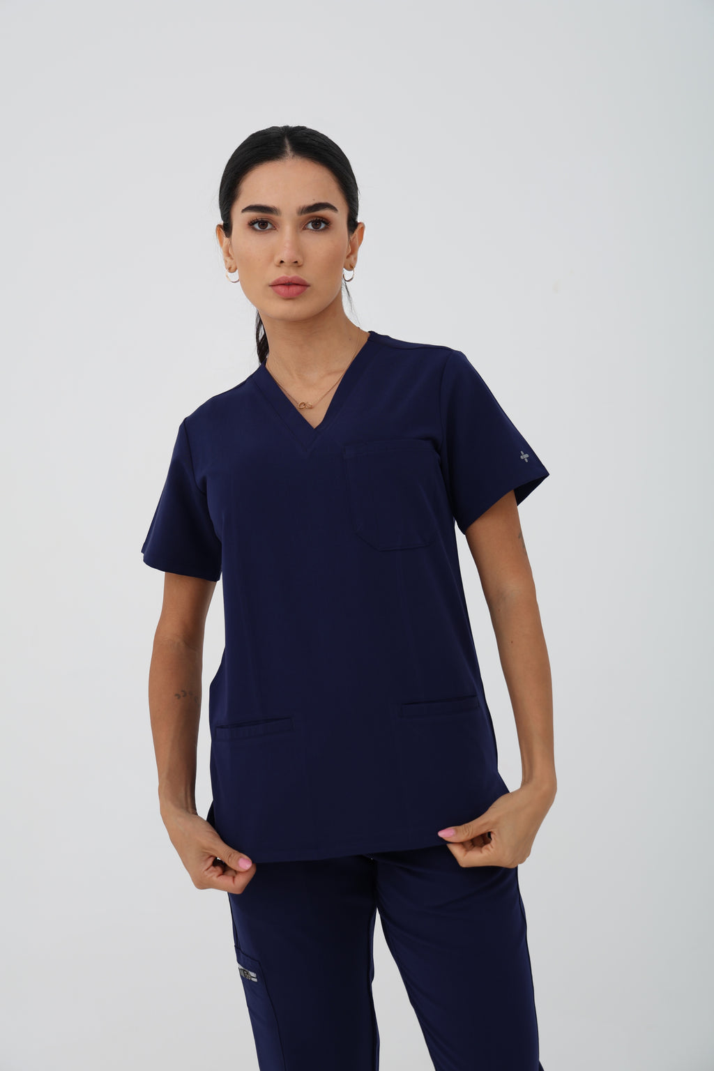 Verona Scrub Top in Navy – Women | Coolmedz