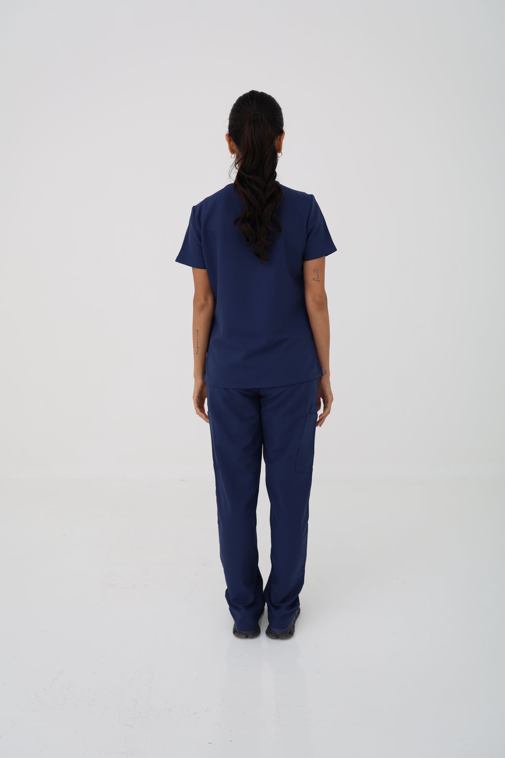 WW Ultra Slim Cargo Scrub Pant in Navy – Women | Cherokee | Corus Scrubs UAE