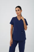 WW Ultra V-Neck Scrub Top in Navy – Women | Cherokee