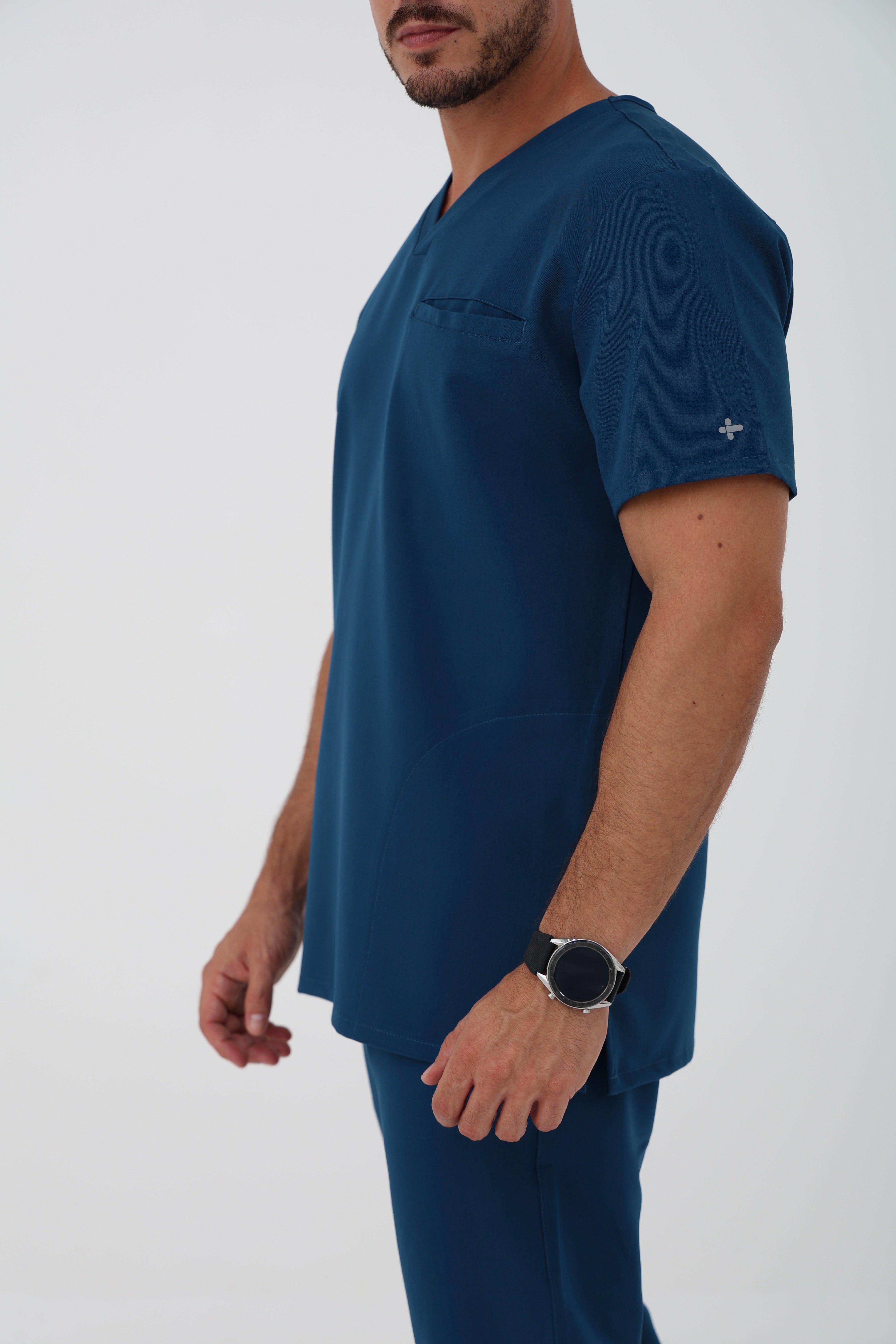 Coolmedz Scrub Top in Caribbean Blue – Men | Coolmedz