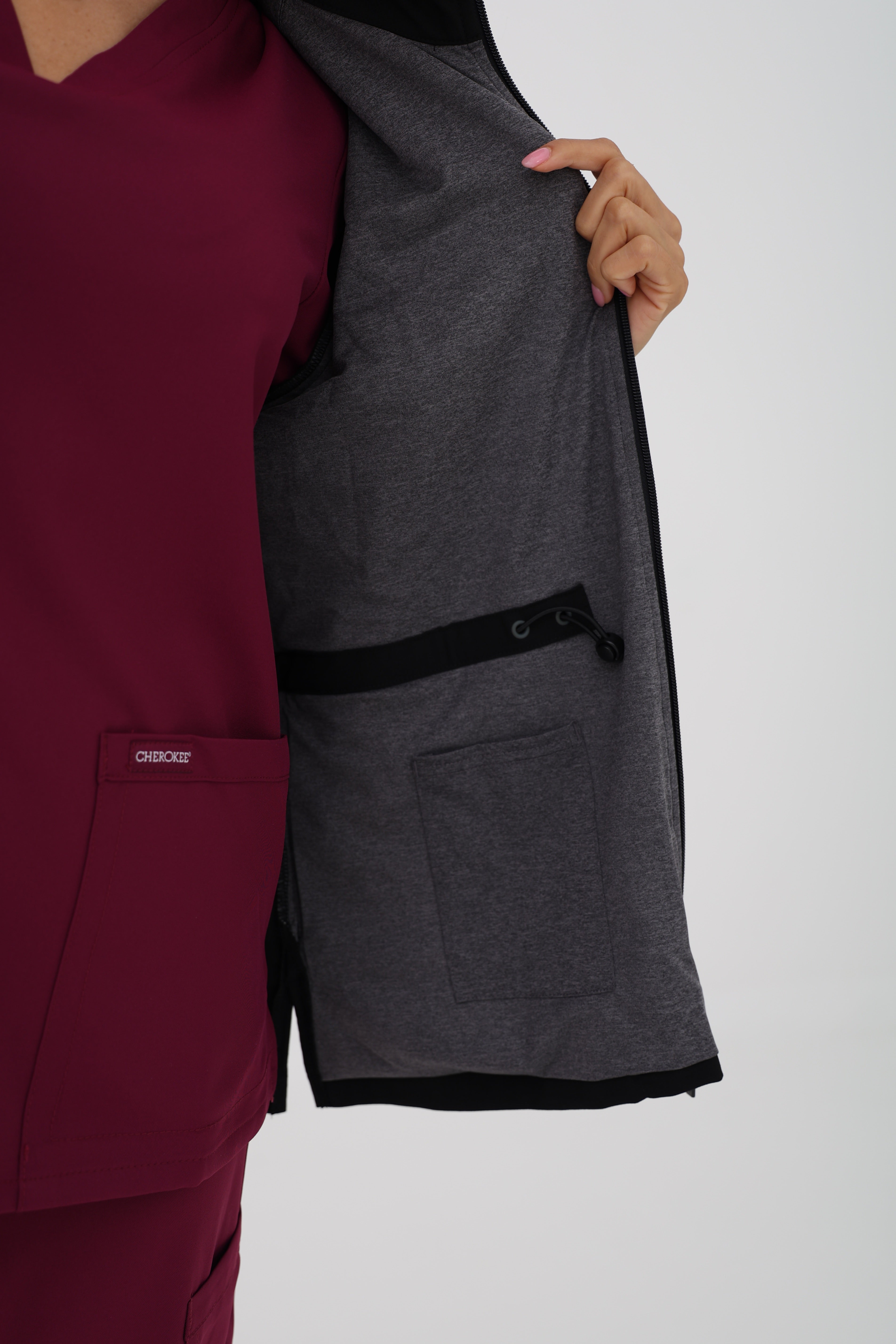 Brook Zip Jacket in Black – Women | Healing Hands
