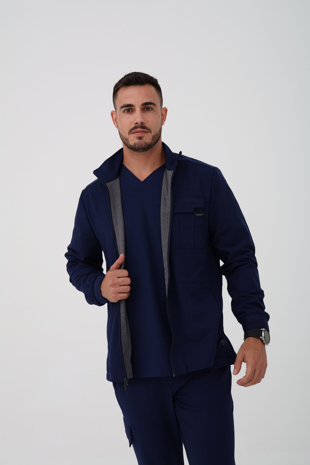 Austin Utility Jacket in Navy – Men | Healing Hands