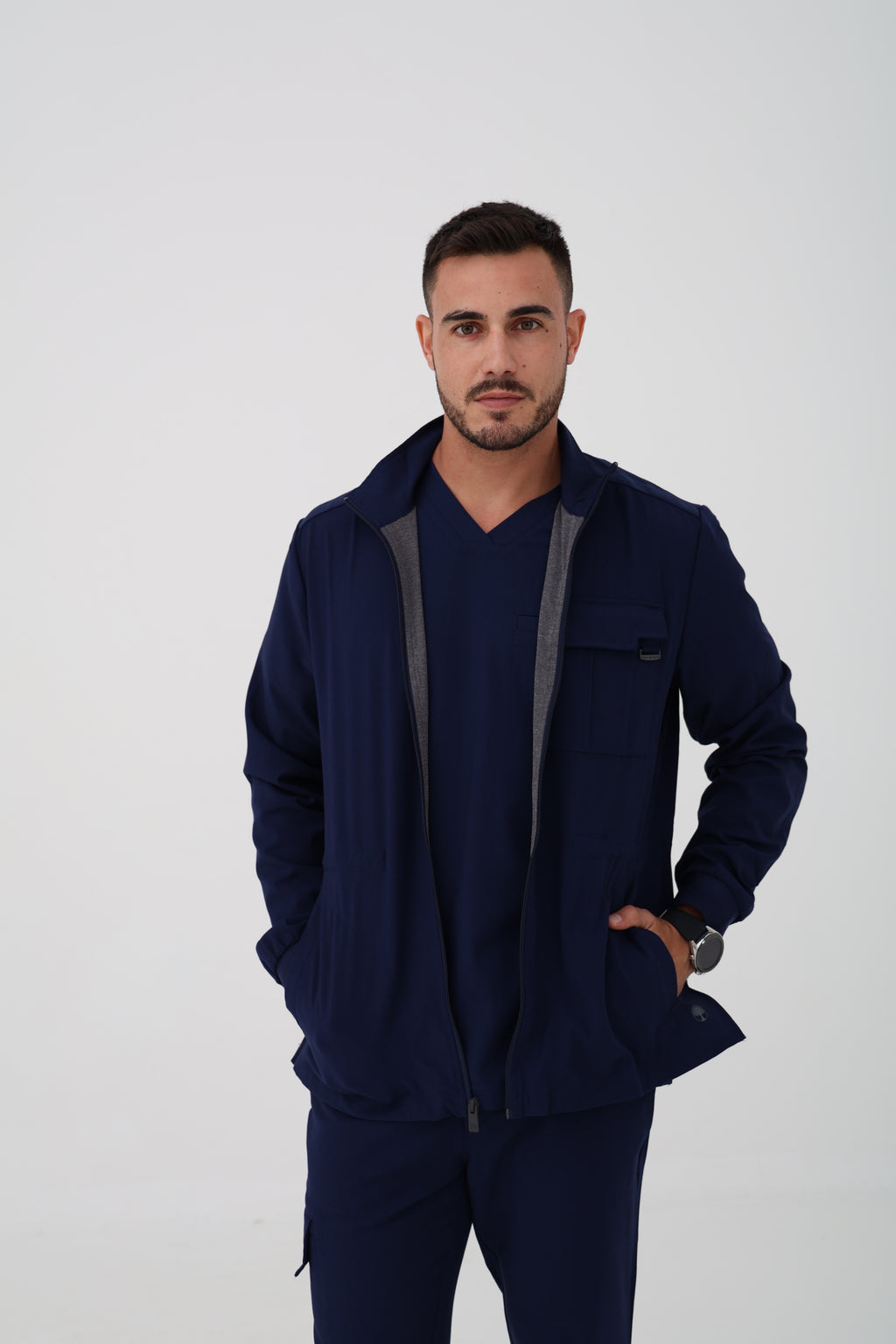 Austin Utility Jacket in Navy – Men | Healing Hands