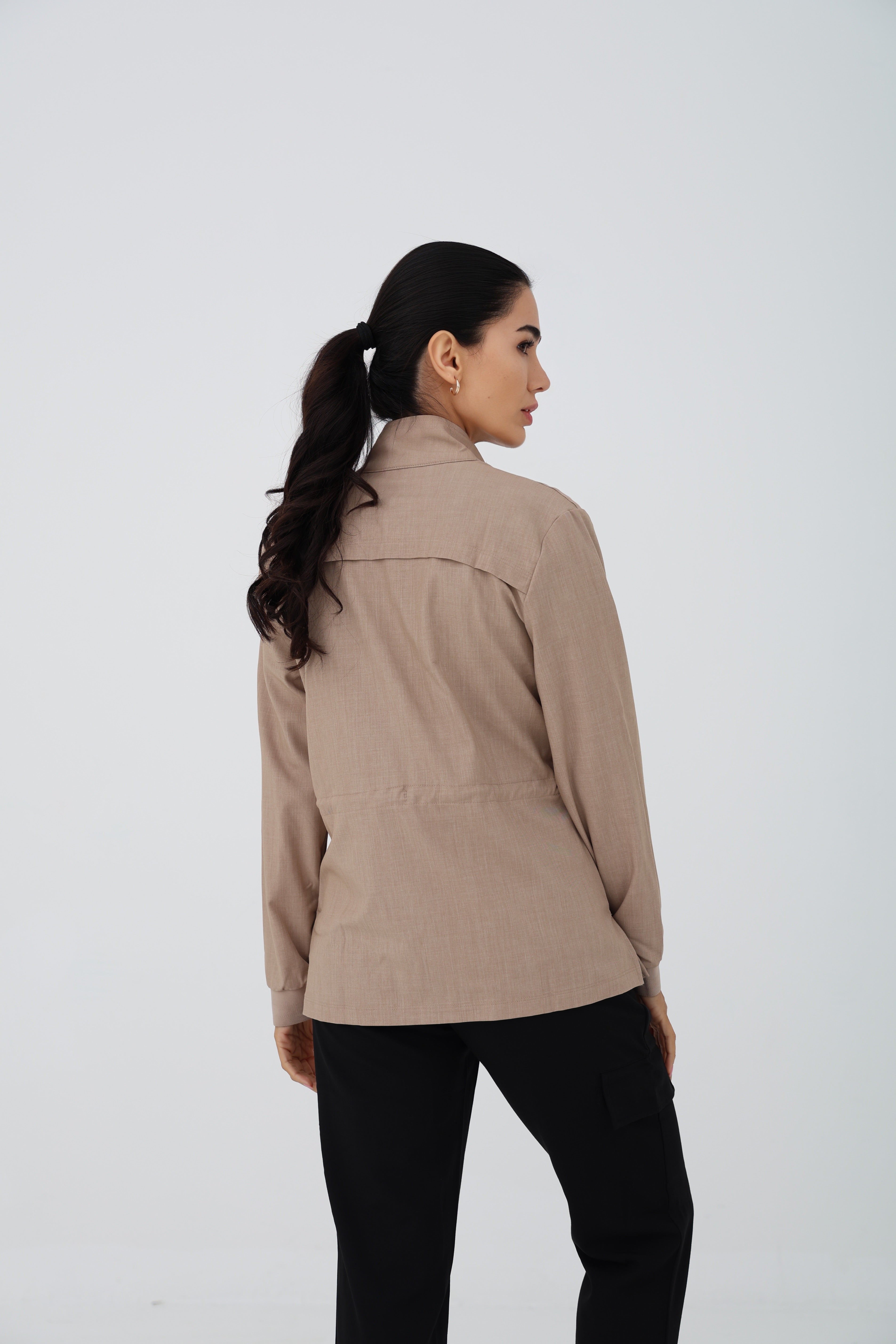 Brook Zip Jacket in Desert Taupe – Women | Healing Hands